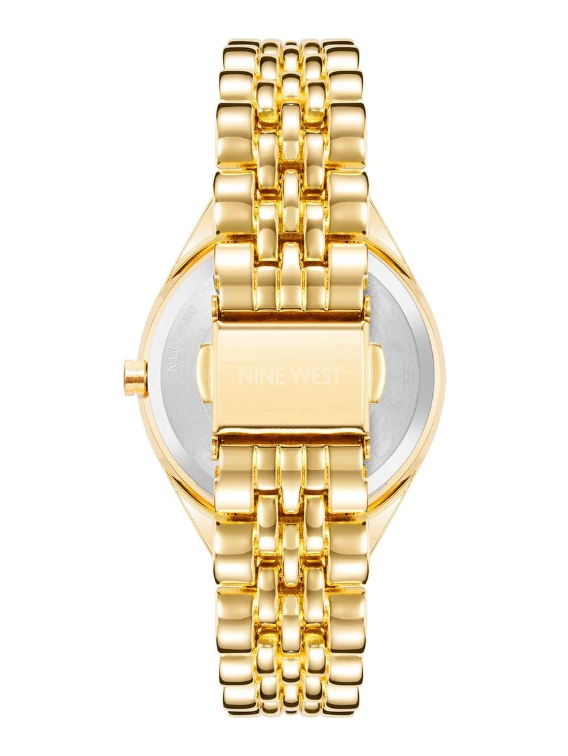 Gold Metal Dress Watch