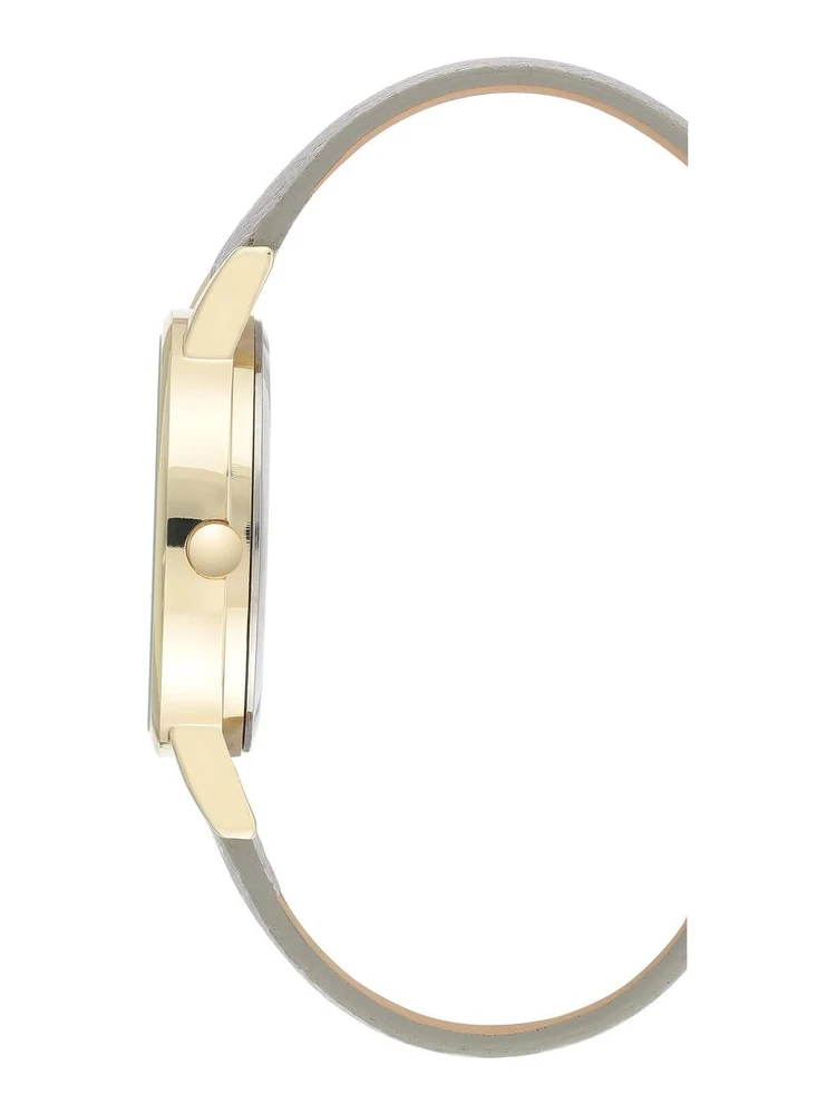 Gray Leather Dress Watch alternative