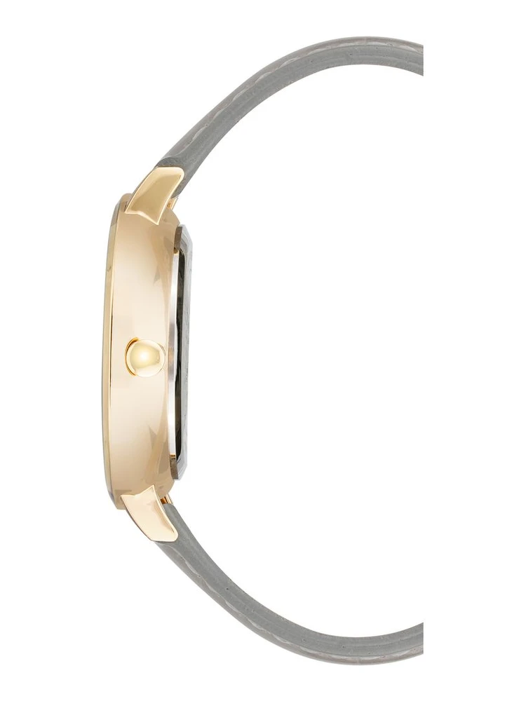 Gray Leather Dress Watch alternative