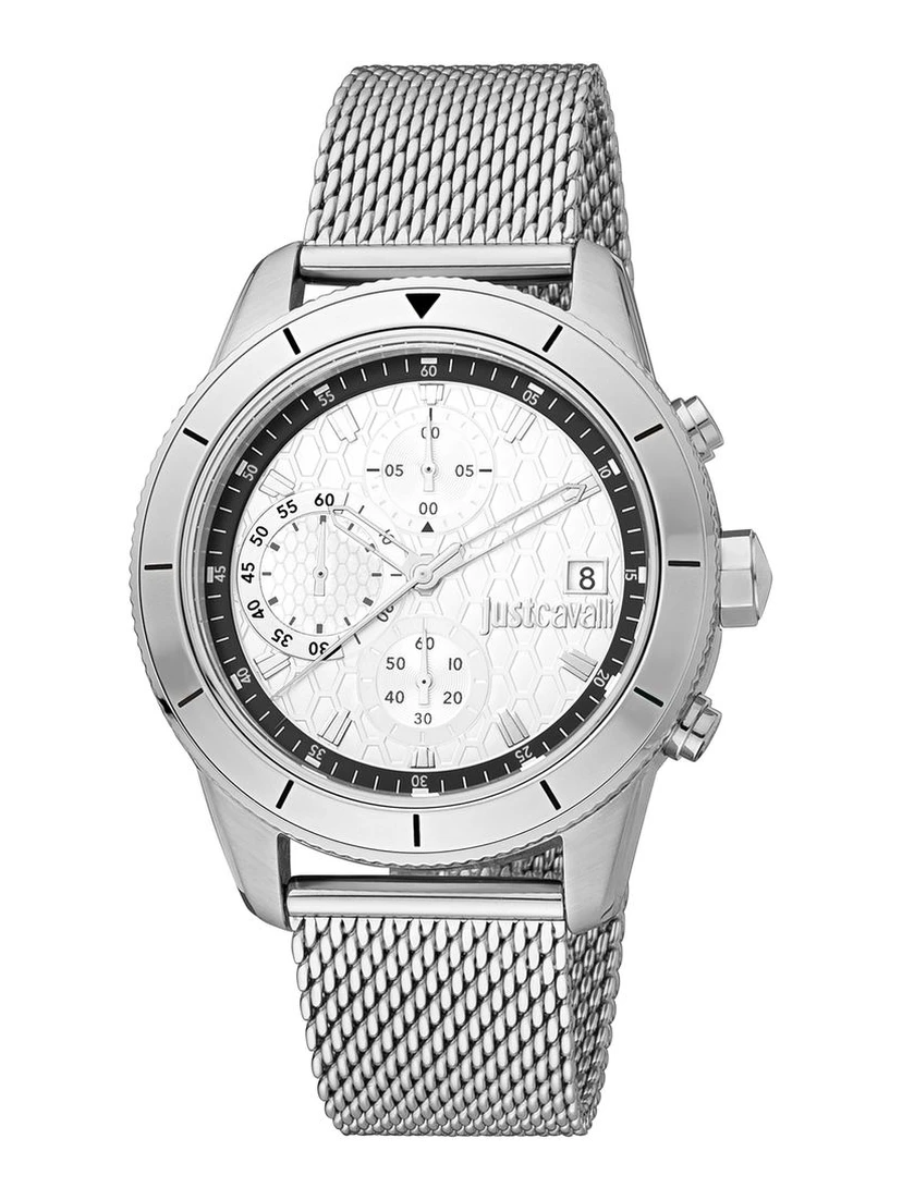 Gray Stainless Steel Dress Watch