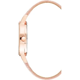 Multicolor Leather Dress Watch