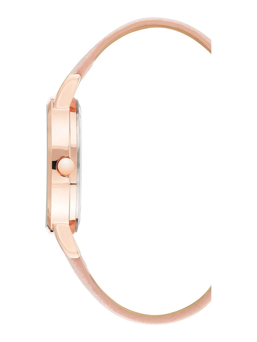 Multicolor Leather Dress Watch