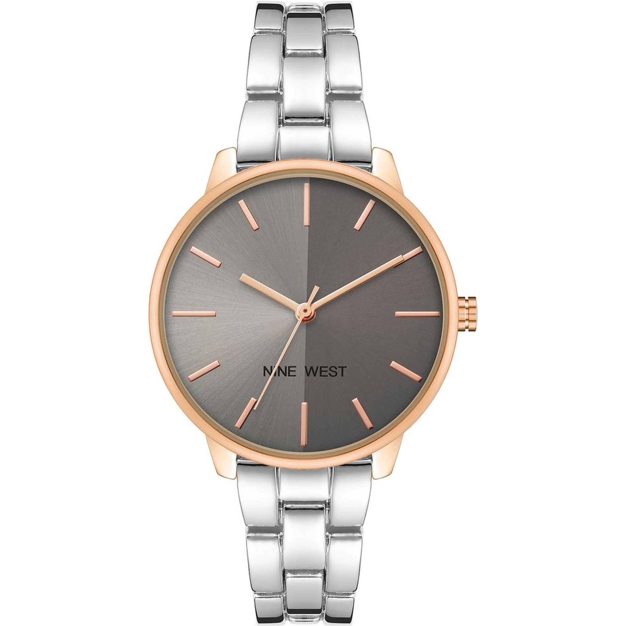 Gray Metal Dress Watch