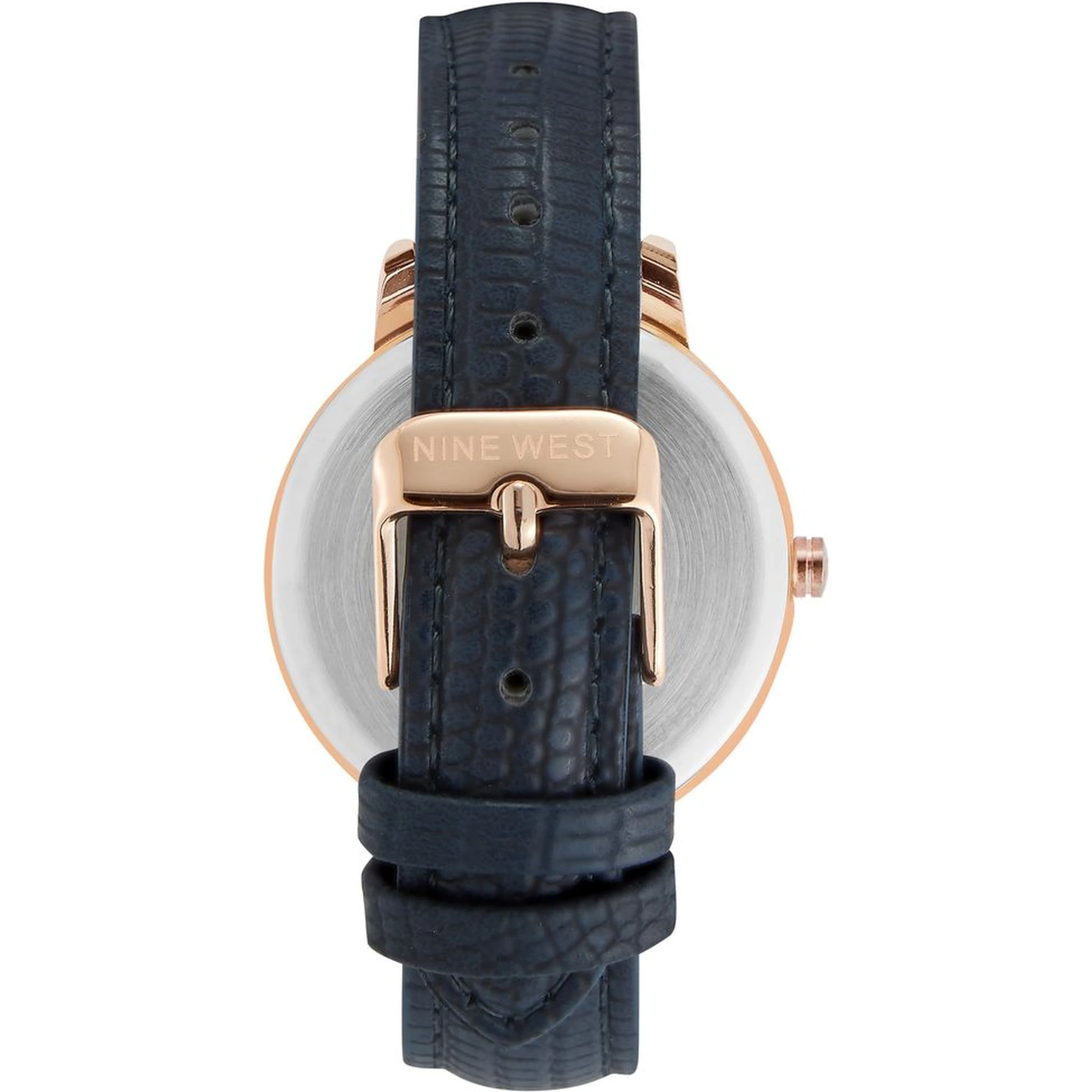 ساعة يد رسمية من الجلد الأزرق