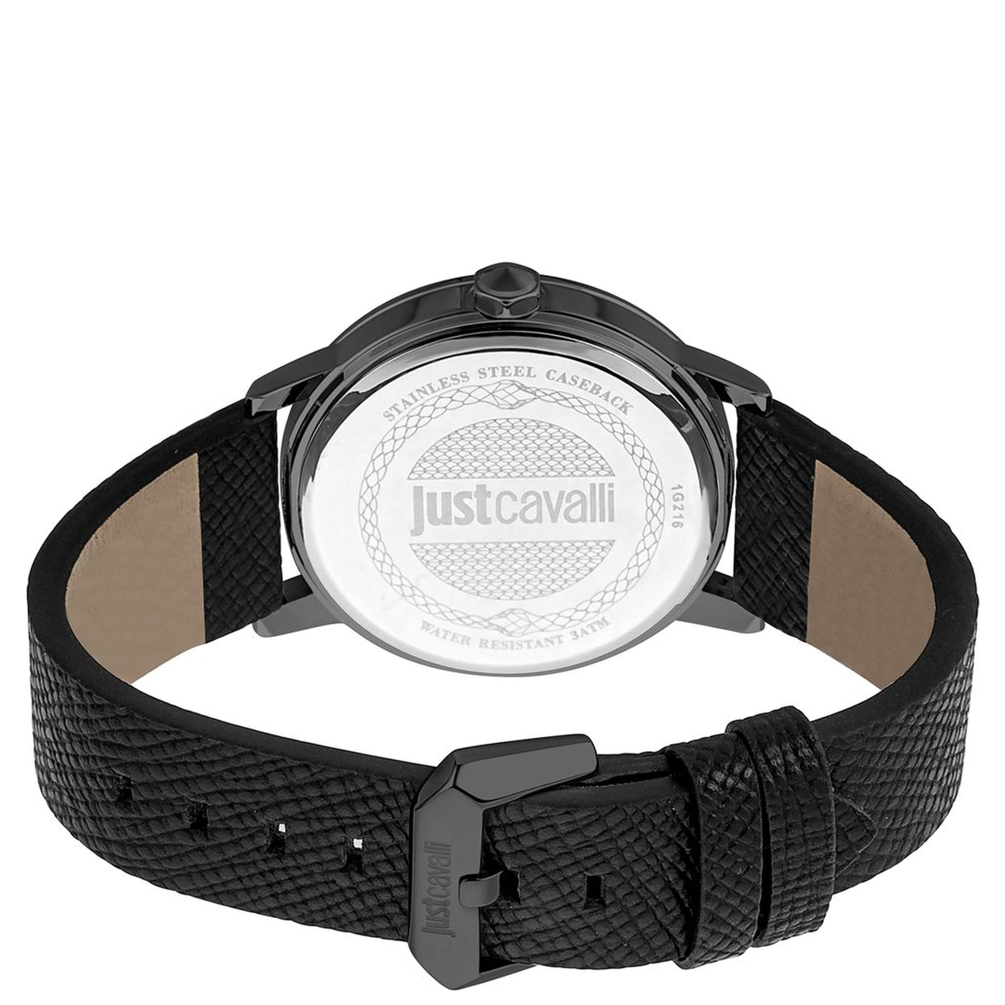 Black Leather Dress Watch