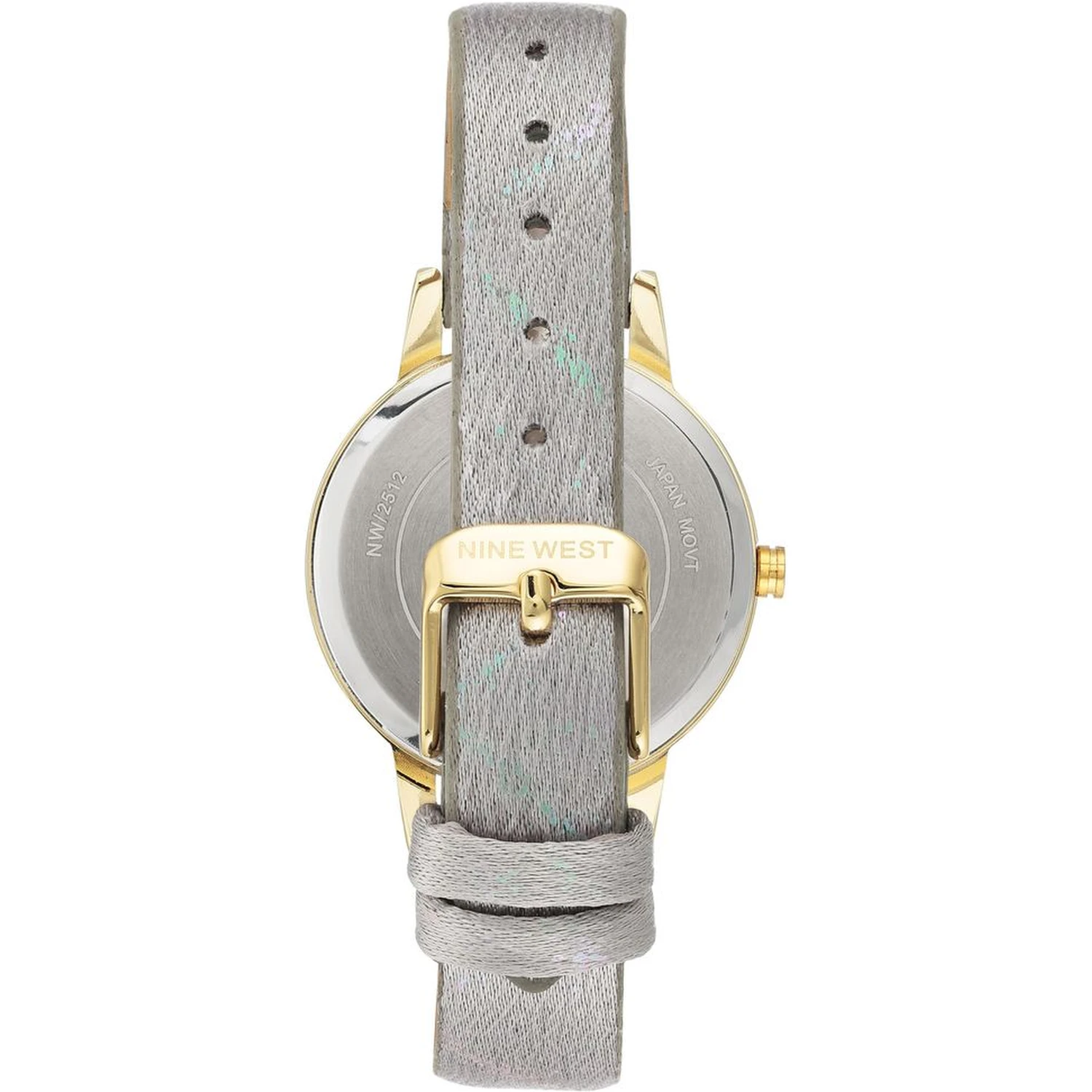 Gray Leather Dress Watch
