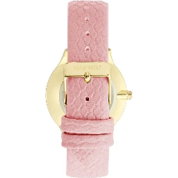 Multicolor Leather Dress Watch