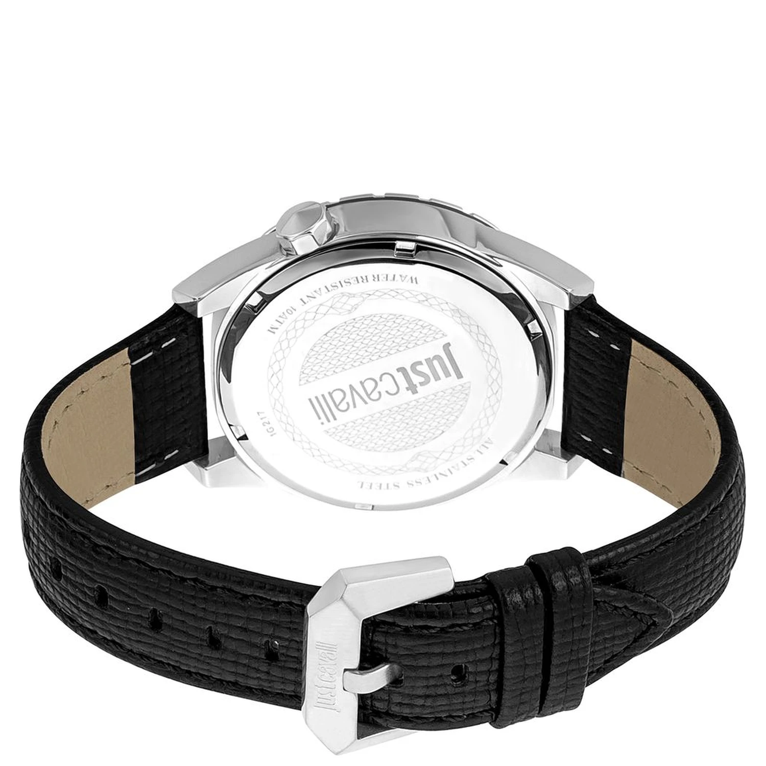 Black Leather Dress Watch