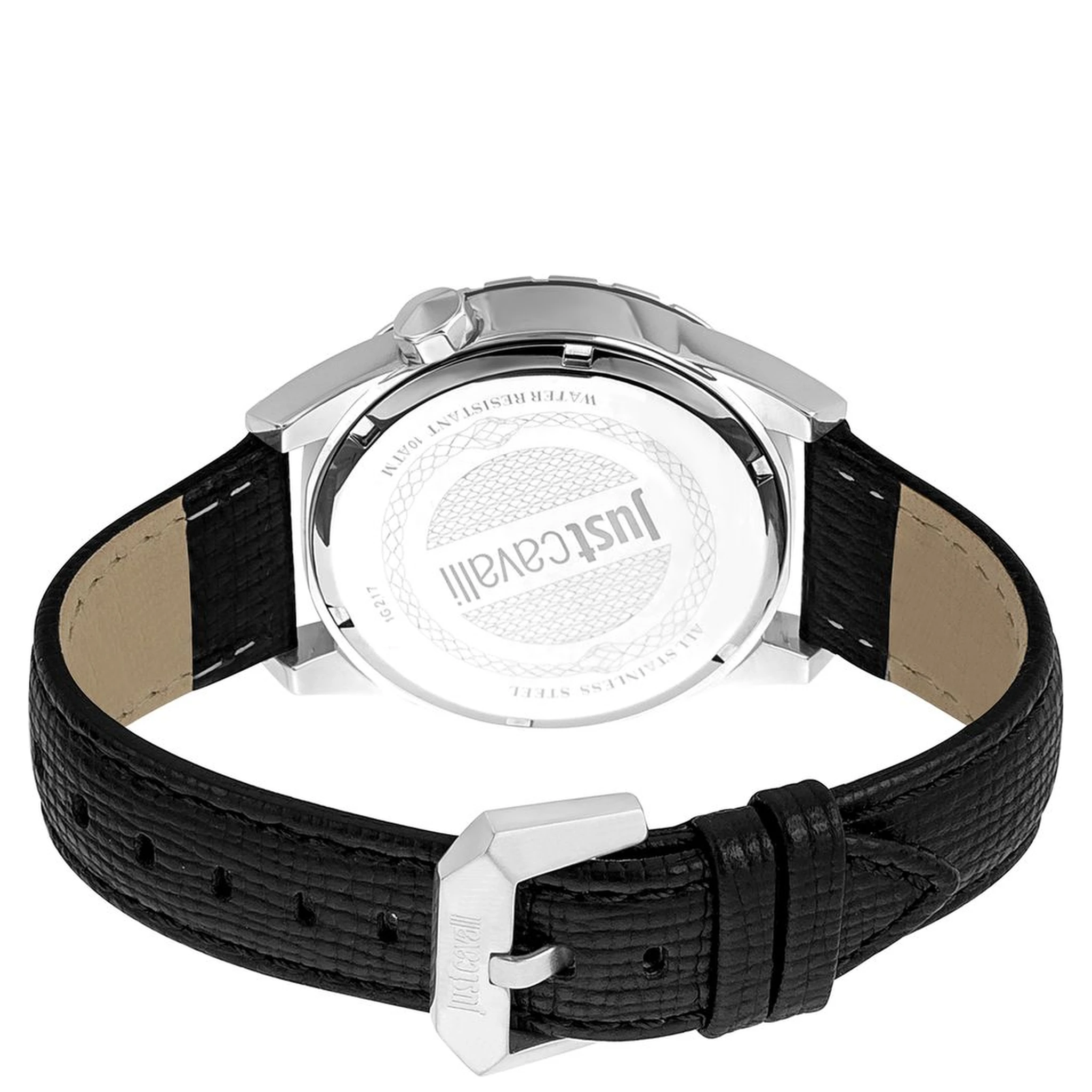 Black Leather Dress Watch