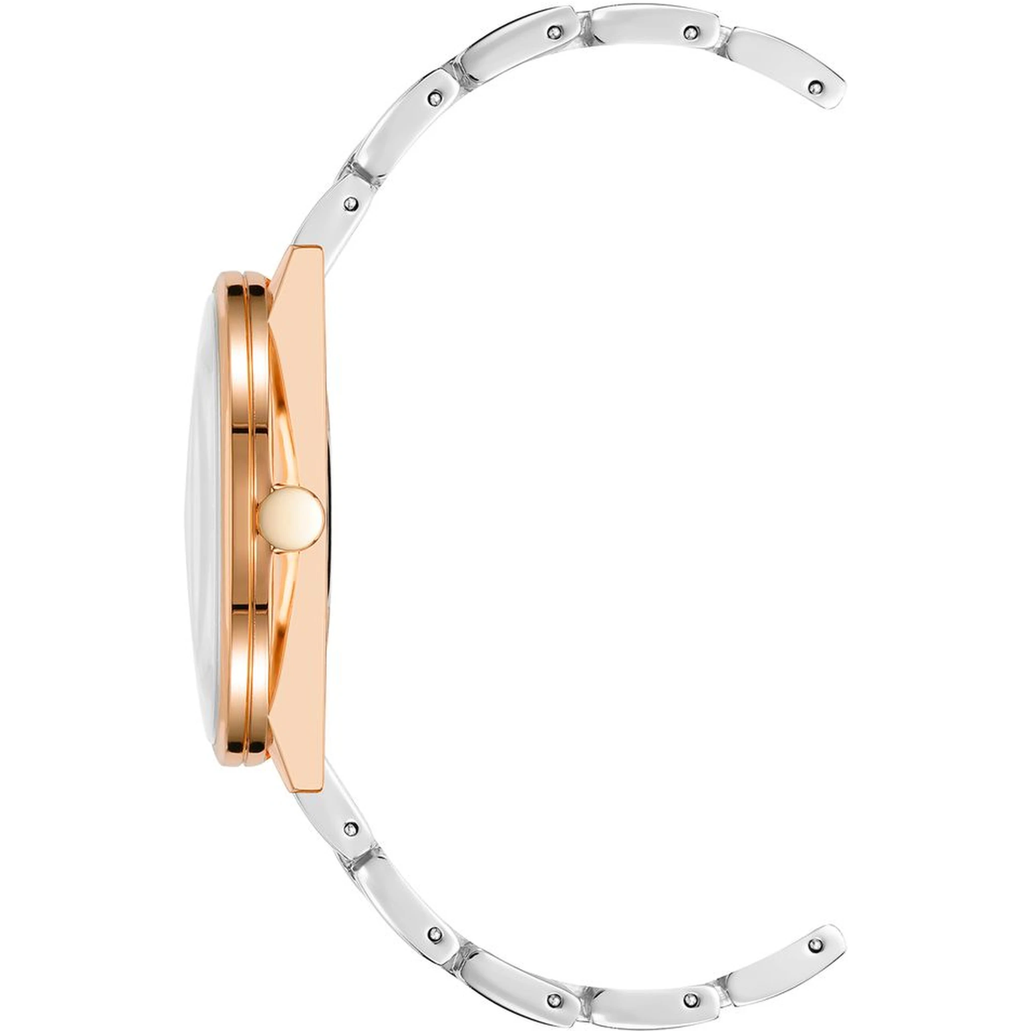 Gray Metal Dress Watch