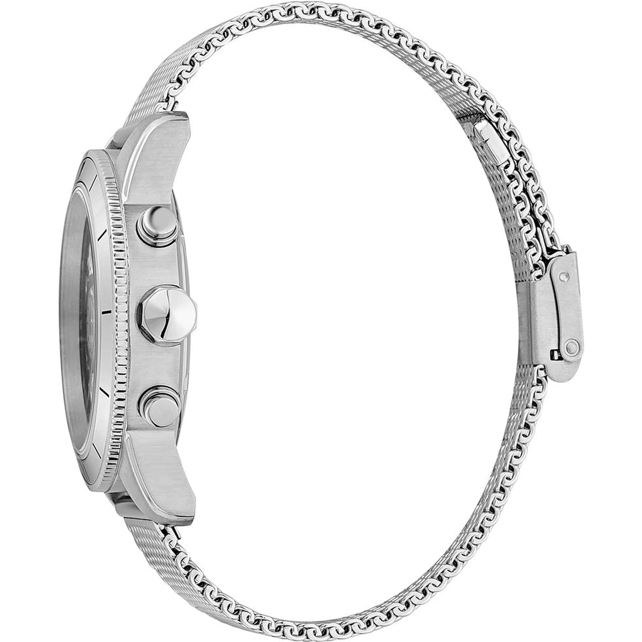 Gray Stainless Steel Dress Watch