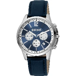Black Leather Dress Watch