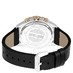 Black Leather Sport Watch