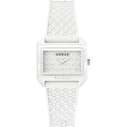 White Synthetic Dress Watch
