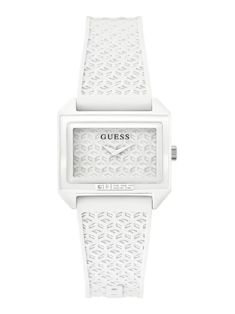 White Synthetic Dress Watch