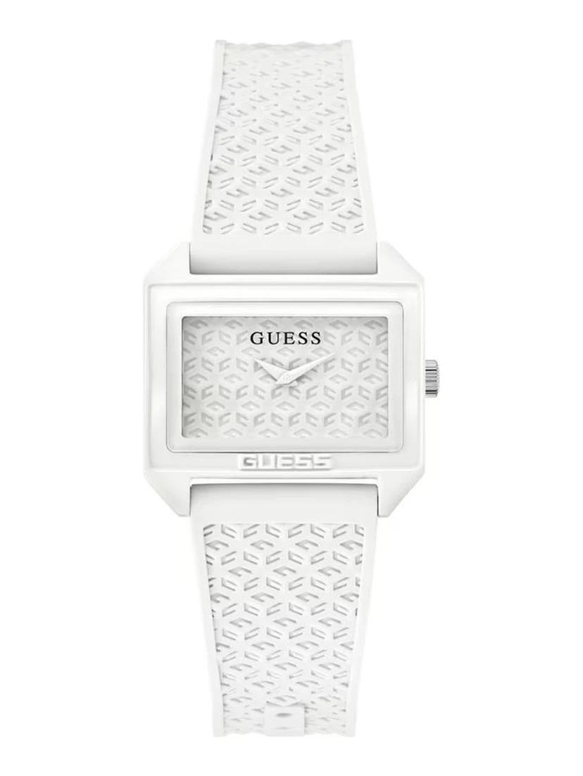 White Synthetic Dress Watch