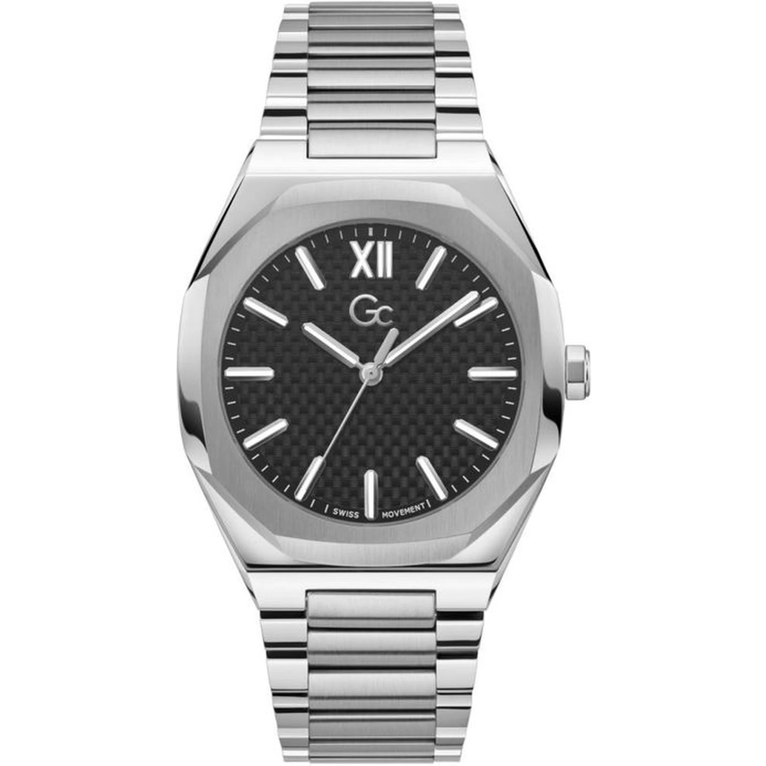 Gray Stainless Steel Dress Watch