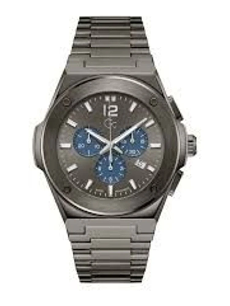 Gray Stainless Steel Dress Watch