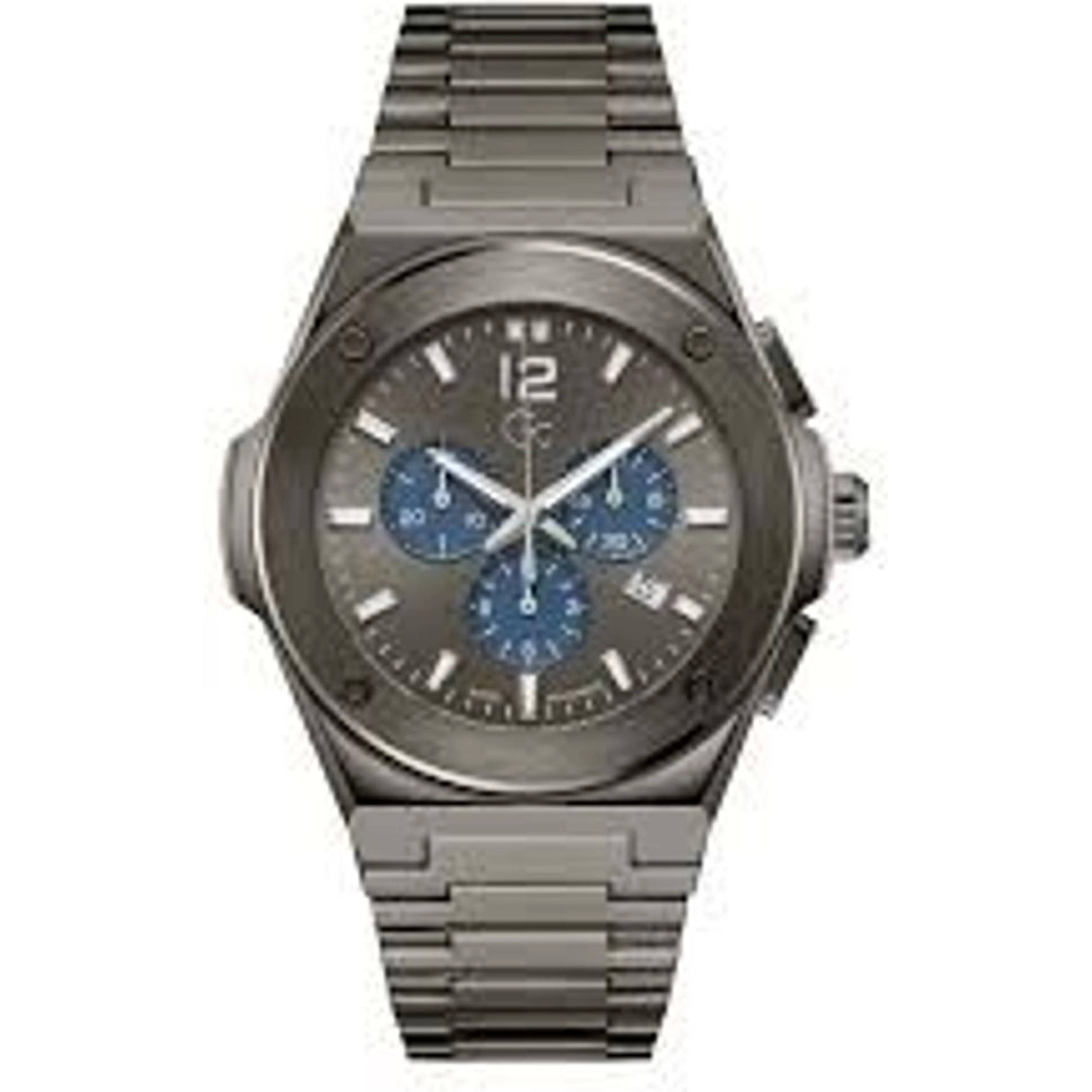 Gray Stainless Steel Dress Watch