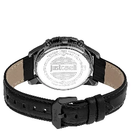 Black Leather Dress Watch