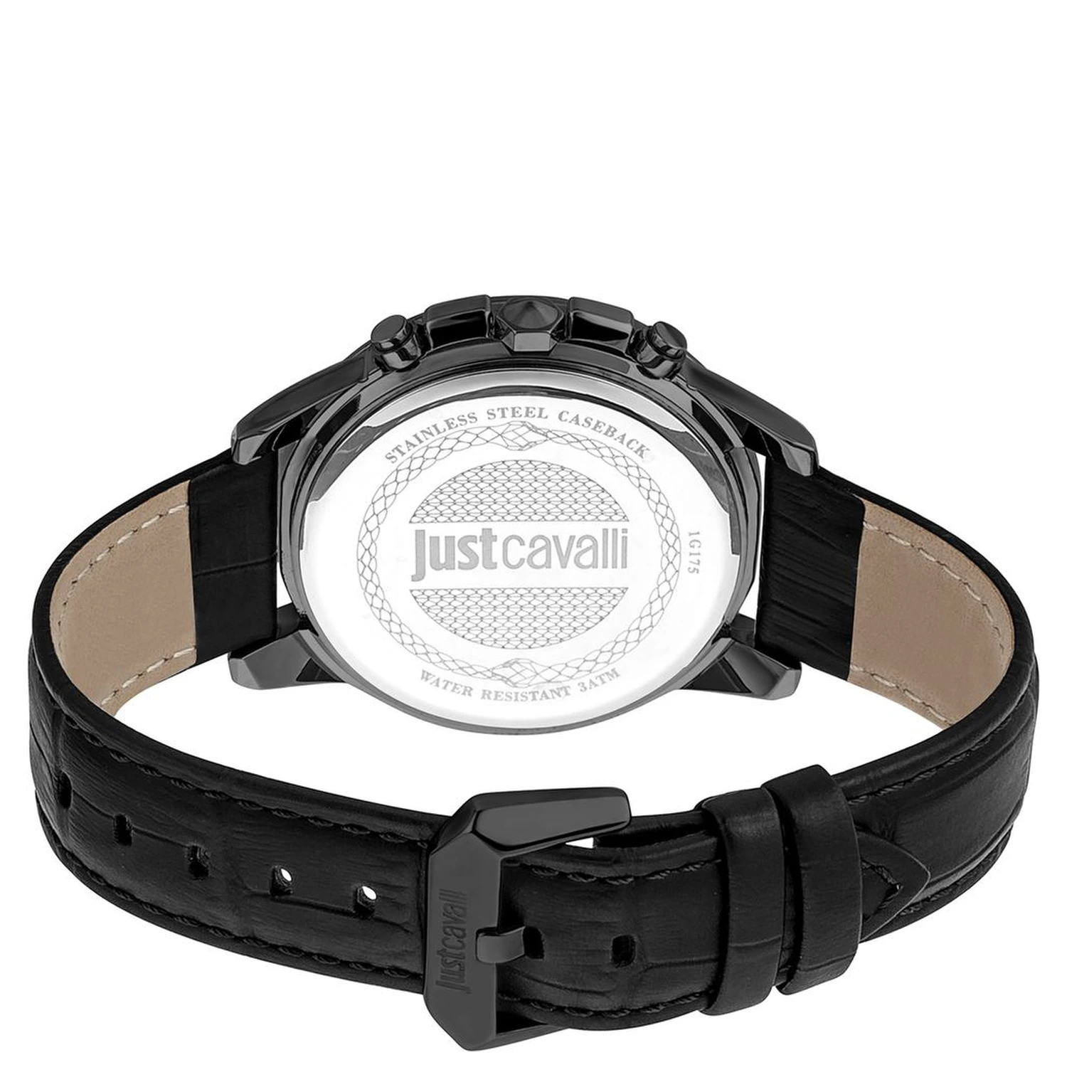 Black Leather Dress Watch