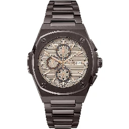 Gray Stainless Steel Dress Watch
