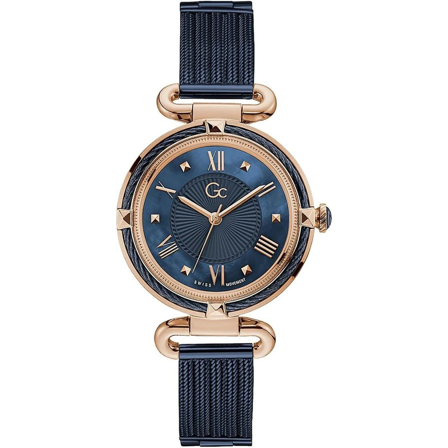 Blue Stainless Steel Dress Watch