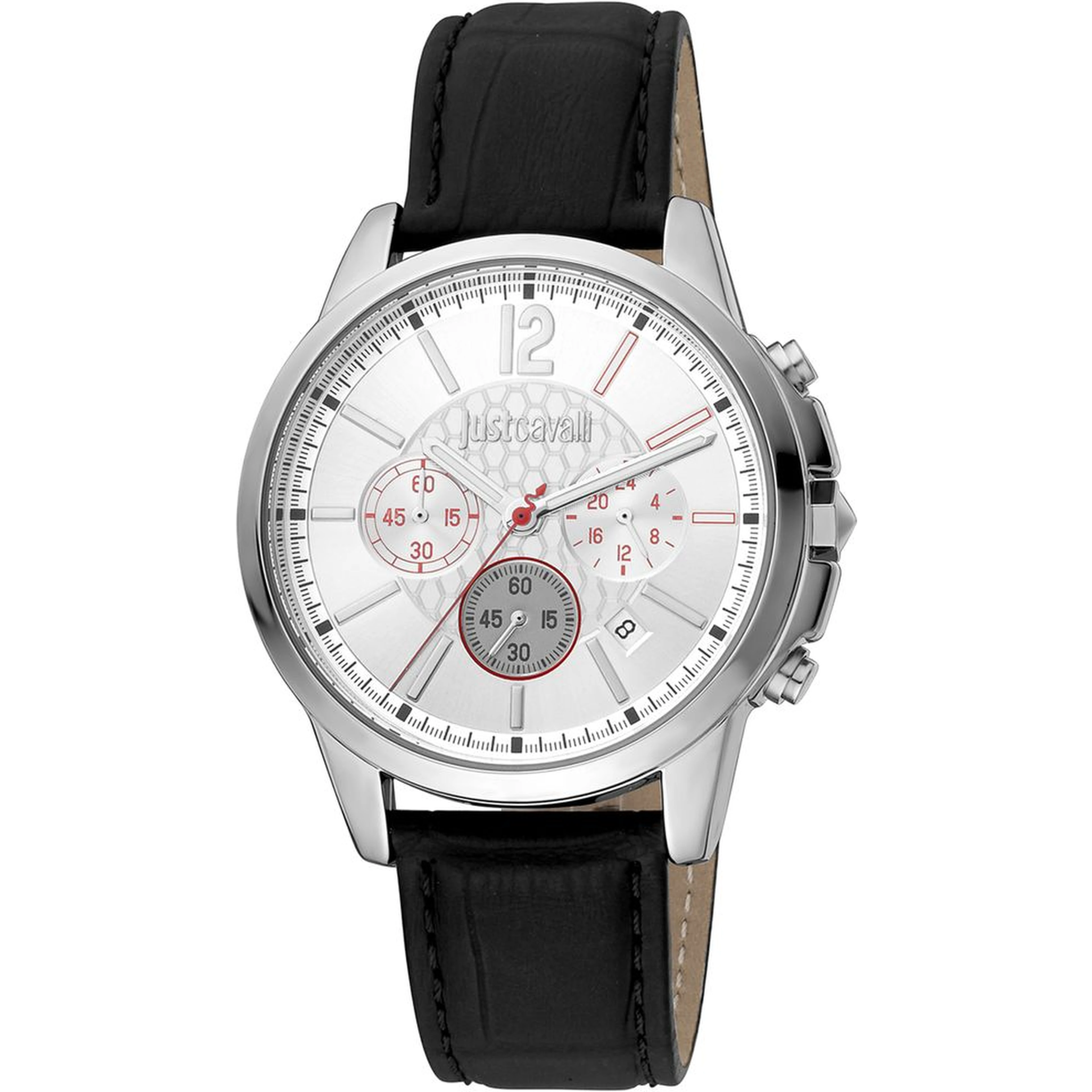 Black Leather Dress Watch