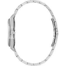 Gray Stainless Steel Dress Watch