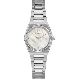 Gray Stainless Steel Dress Watch