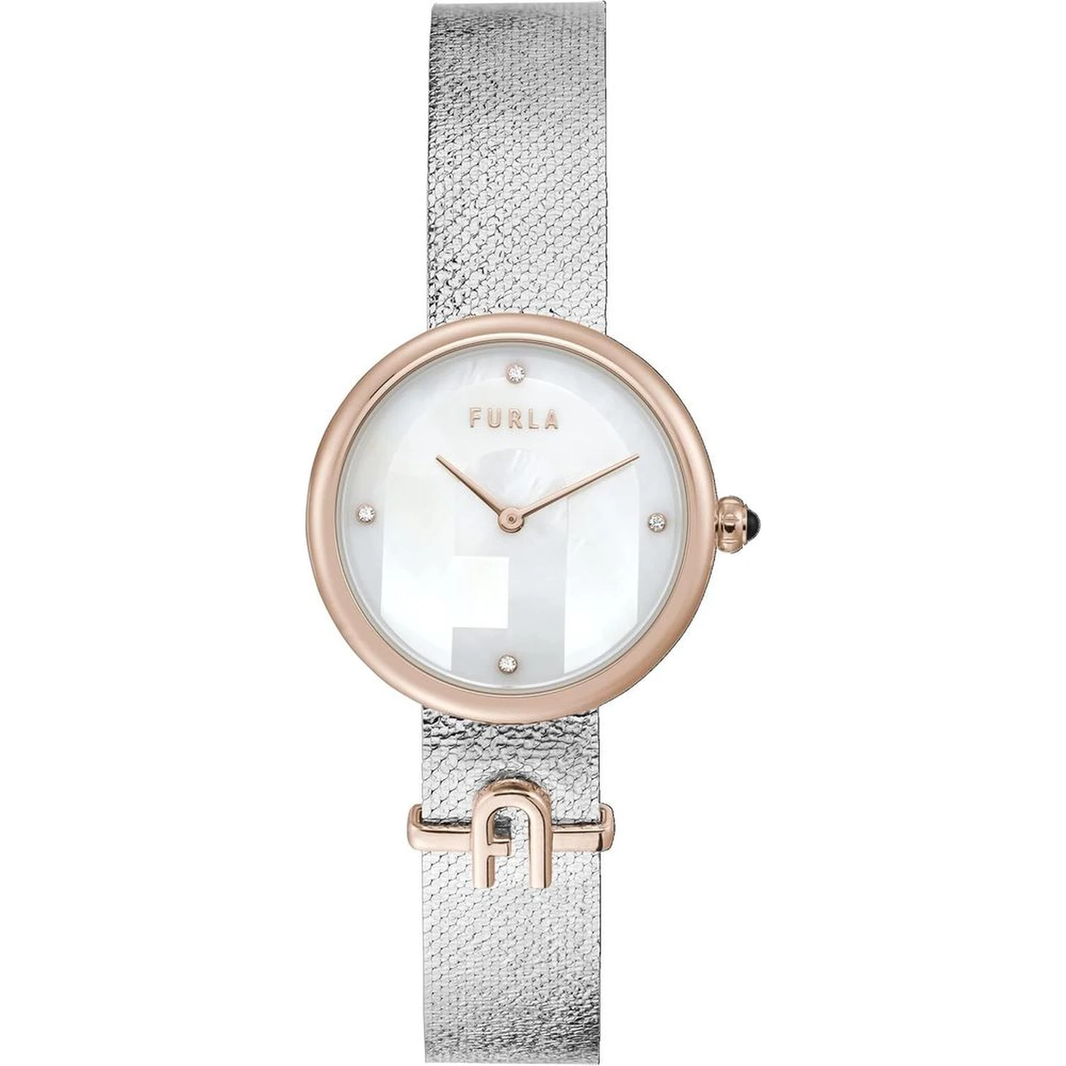 Gray Stainless Steel Dress Watch