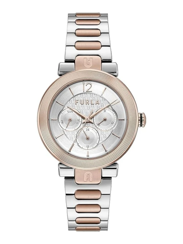 Gray Stainless Steel Dress Watch