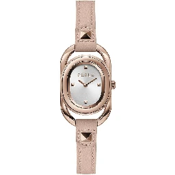 Multicolor Leather Dress Watch