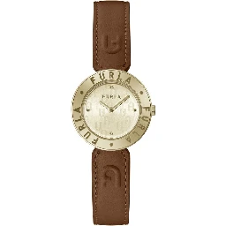 Brown Leather Dress Watch