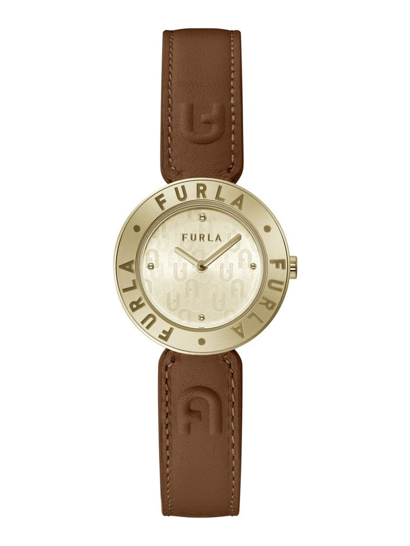 Brown Leather Dress Watch