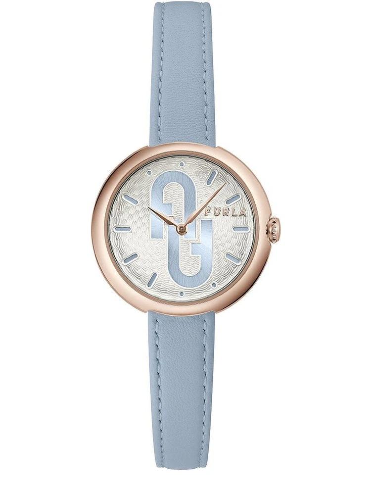 Blue Leather Dress Watch