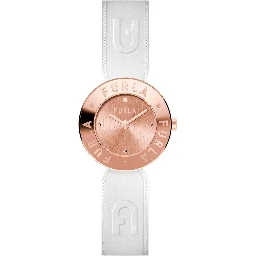 White Leather Dress Watch