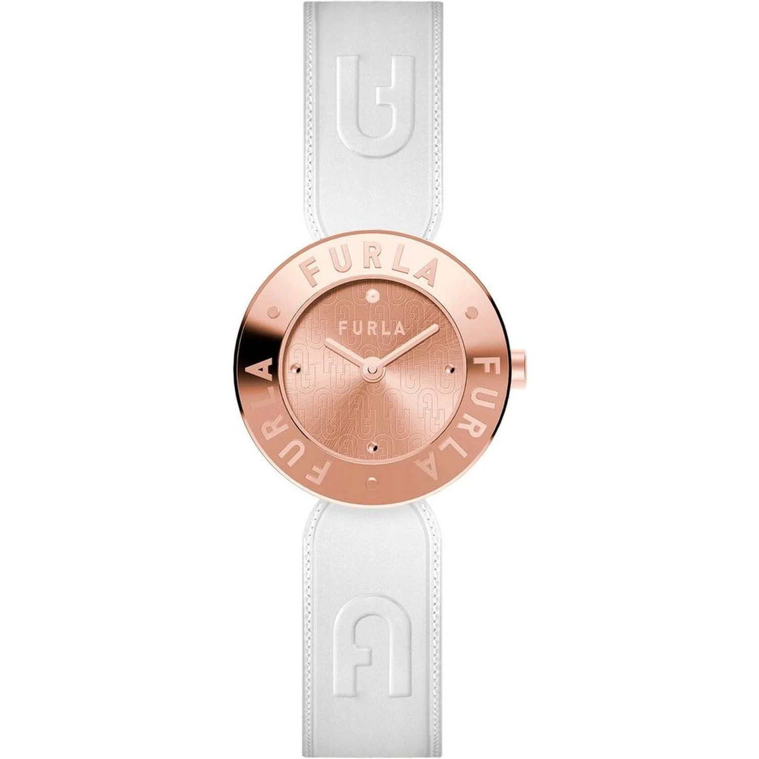 White Leather Dress Watch