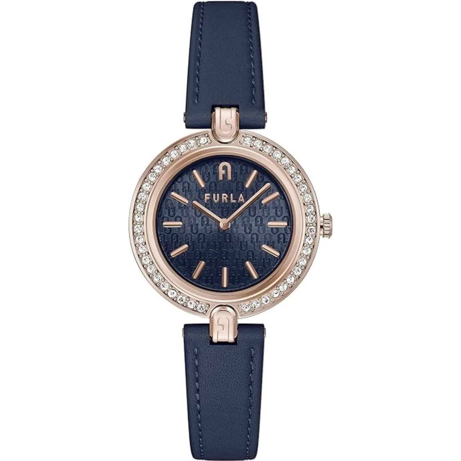 Blue Leather Dress Watch
