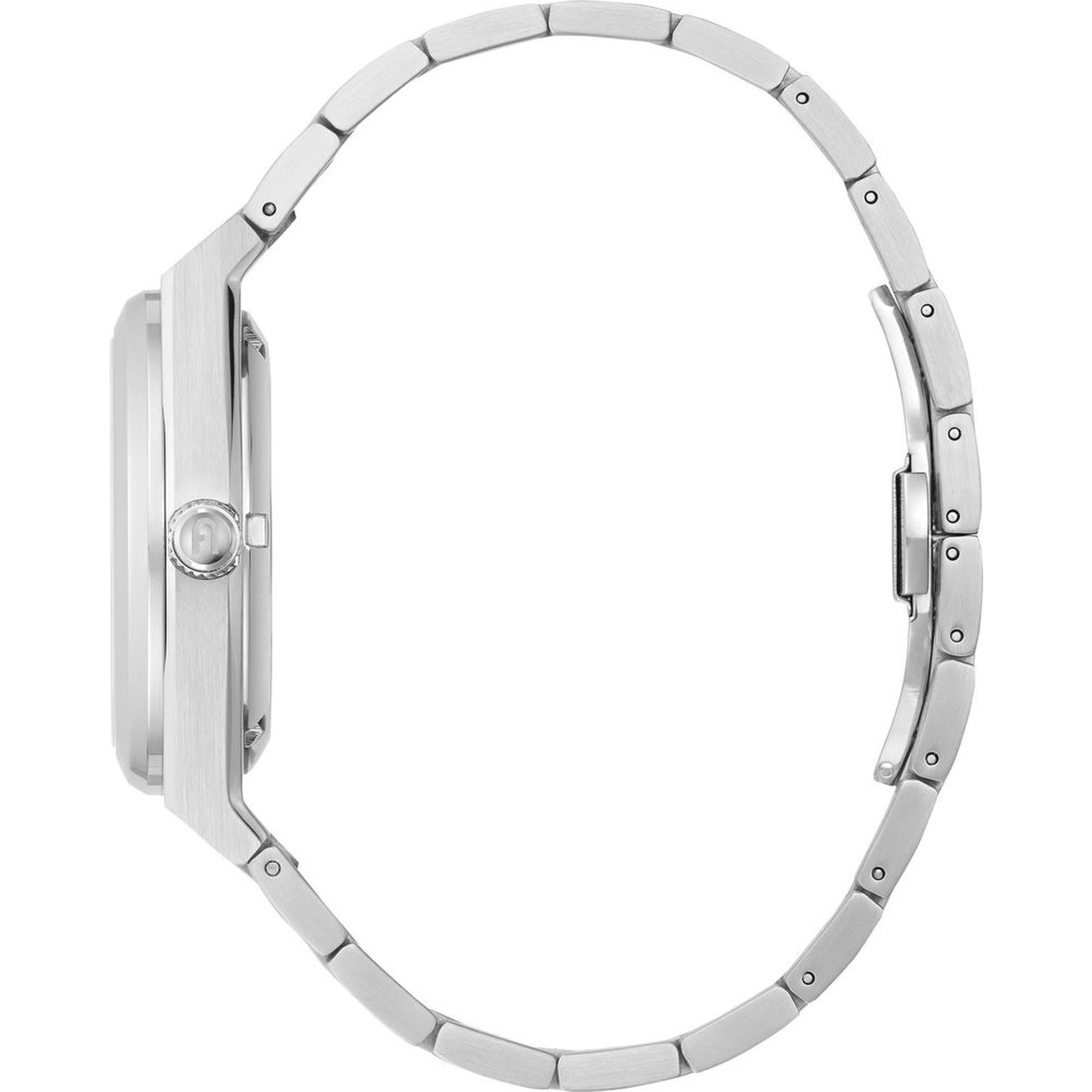 Gray Stainless Steel Dress Watch