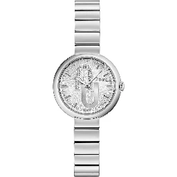 Gray Stainless Steel Dress Watch