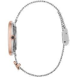Gray Stainless Steel Dress Watch