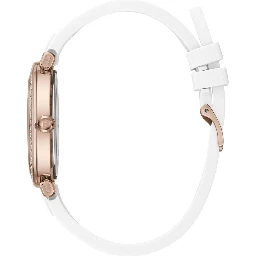 White Synthetic Dress Watch