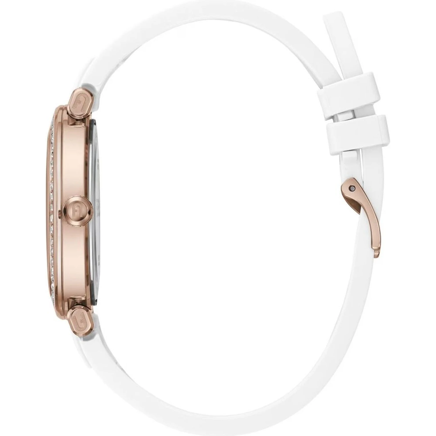White Synthetic Dress Watch