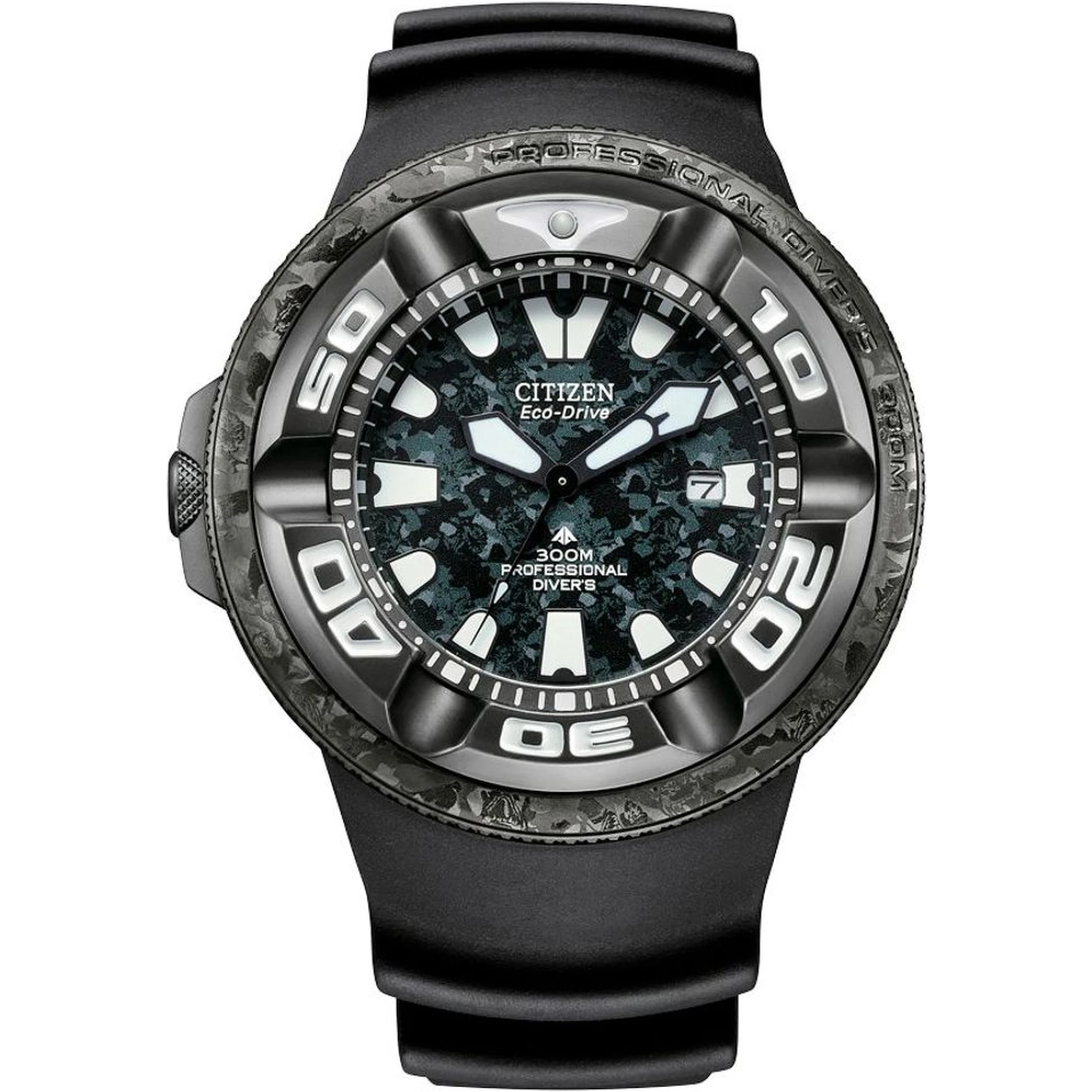 Black Rubber Sport Watch
