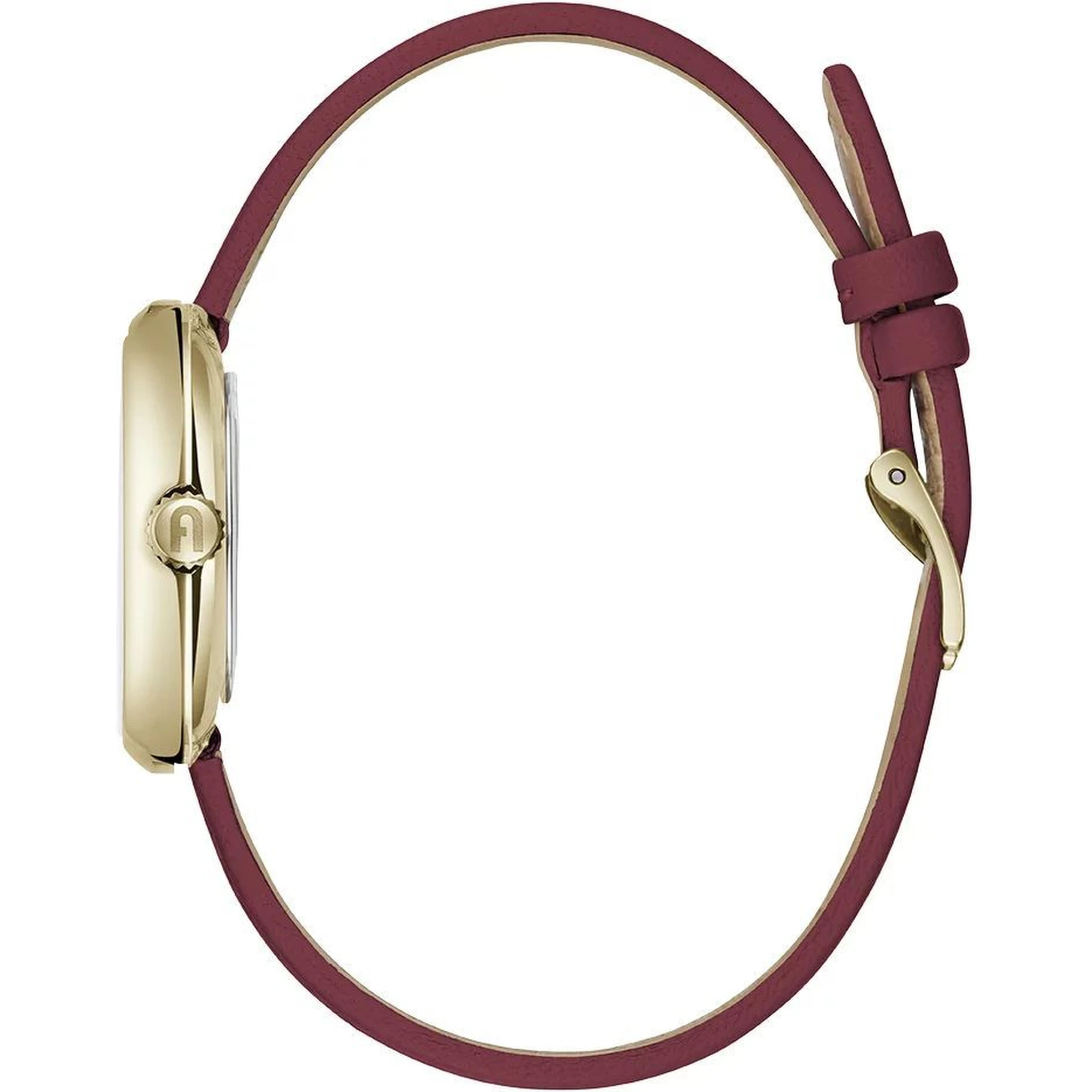 Red Leather Dress Watch