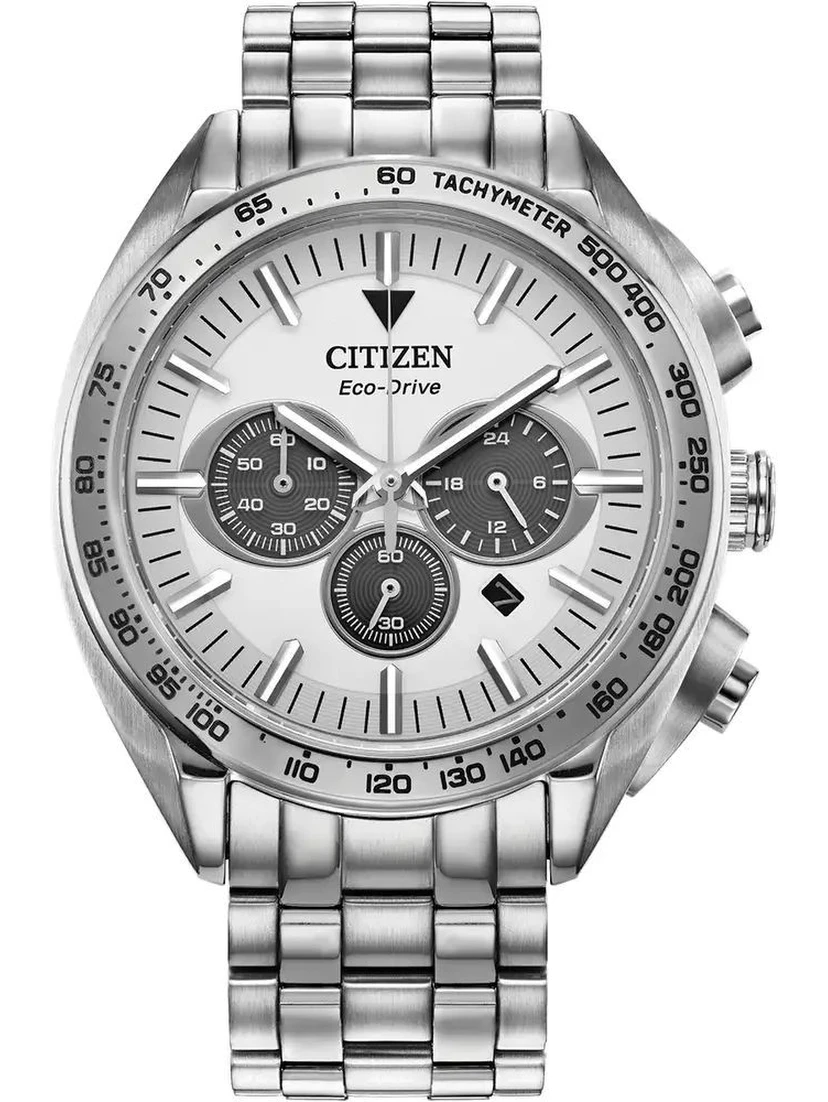 ساعة بسوار من الفولاذ المقاوم للصدأ الرمادي