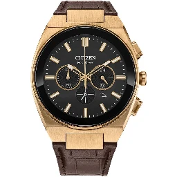 Brown Leather Dress Watch