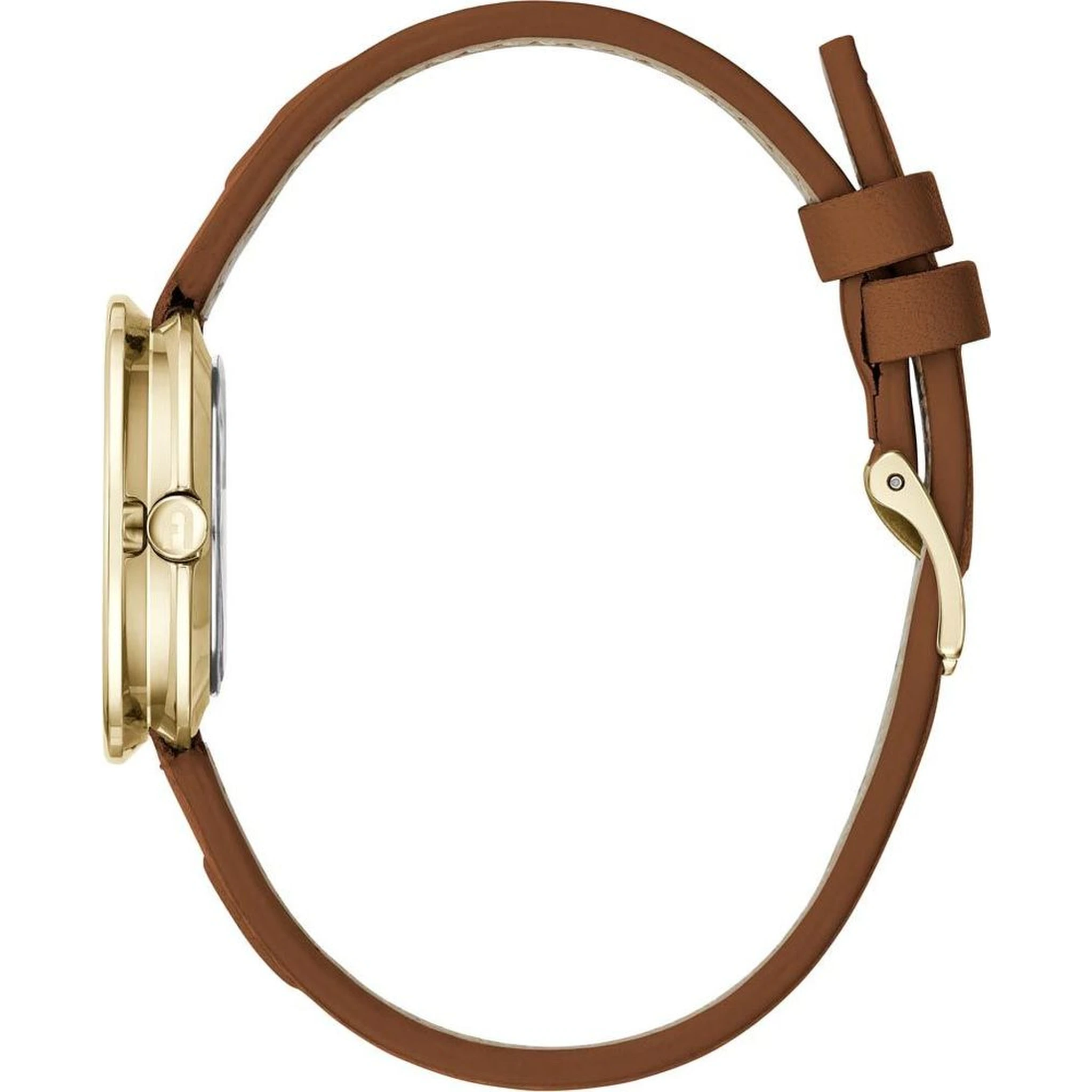 Brown Leather Dress Watch