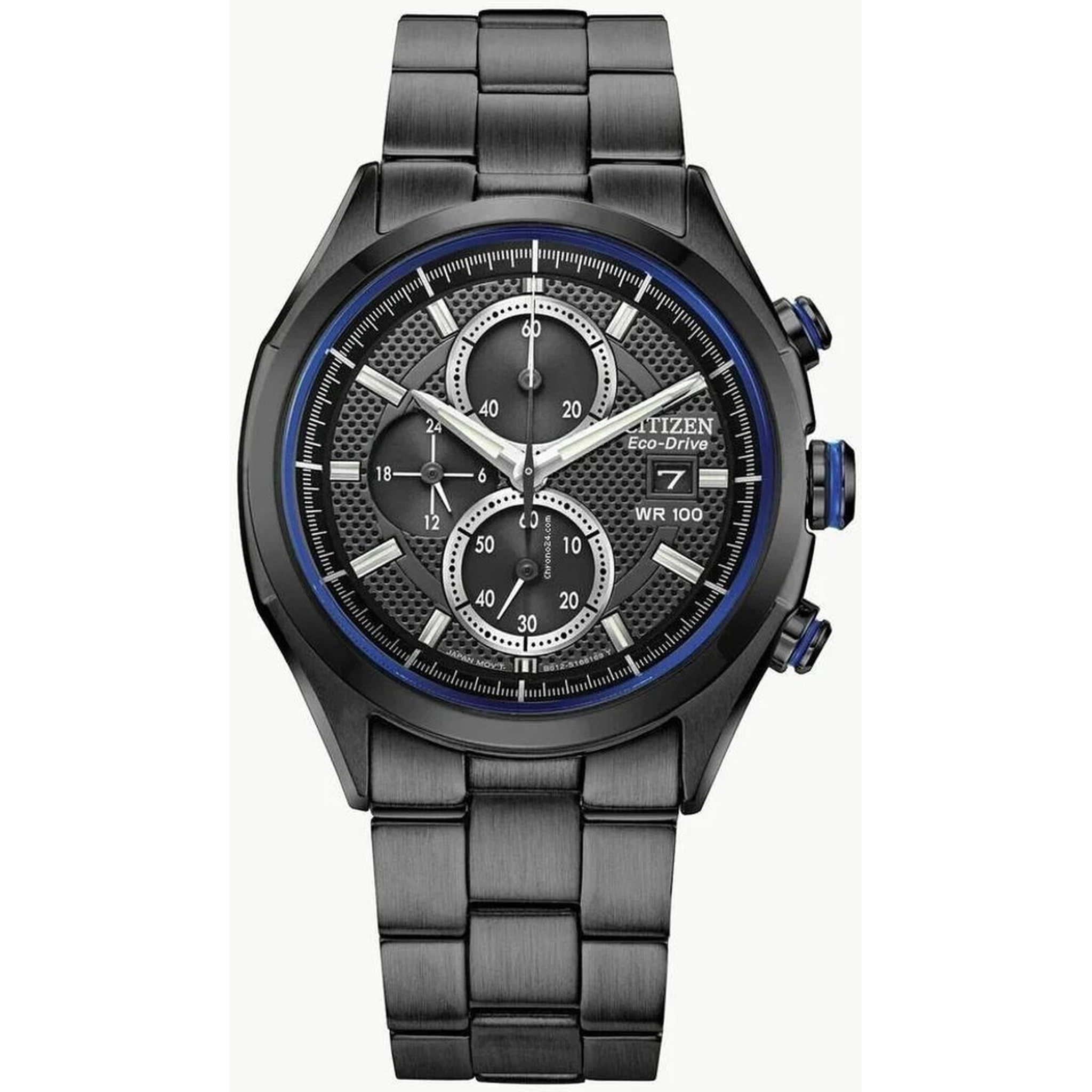 Black Stainless Steel Sport Watch